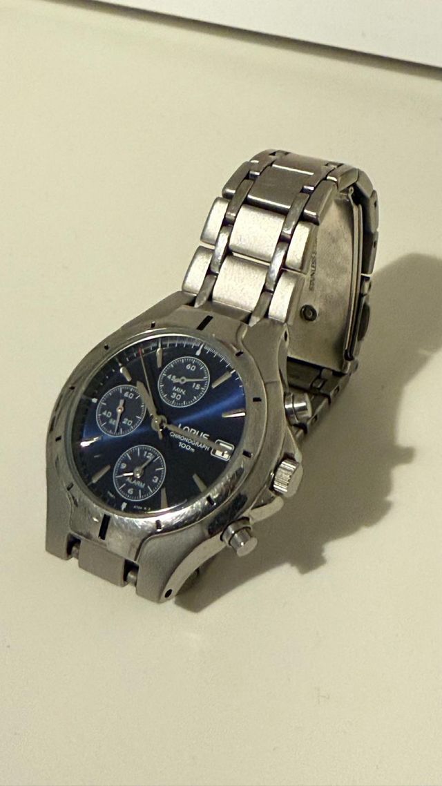 Reloj Lorus Cronógrafo Hombre Azul