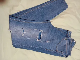 Pantalón vaquero KING LION azul desgastado