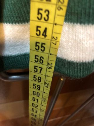 Jersey semi abotonado verde y beige talla S