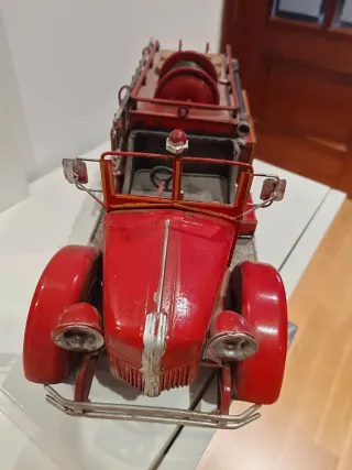 Camión Bomberos Metal Vintage Coleccionista