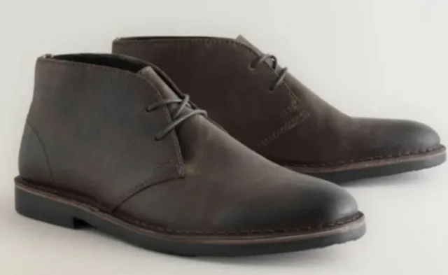 Botines Next Piel Marrón Estilo Desert