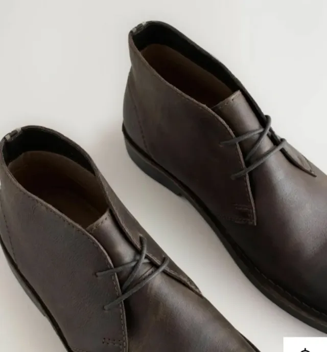 Botines Next Piel Marrón Estilo Desert