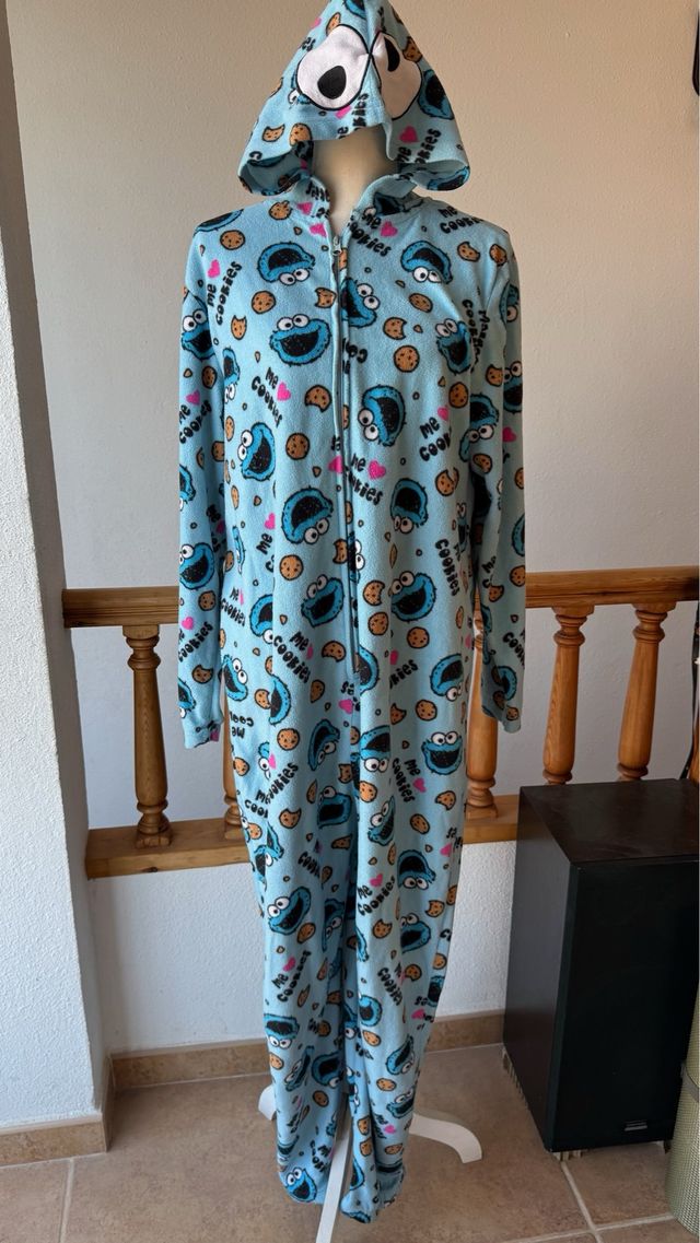 Pijama Entero unisex Cookie Monster - M