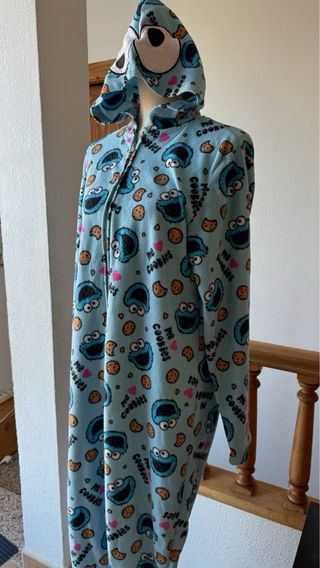 Pijama Entero unisex Cookie Monster - M
