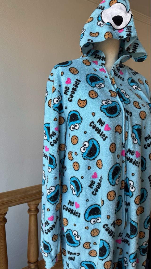 Pijama Entero unisex Cookie Monster - M
