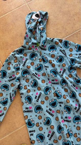 Pijama Entero unisex Cookie Monster - M