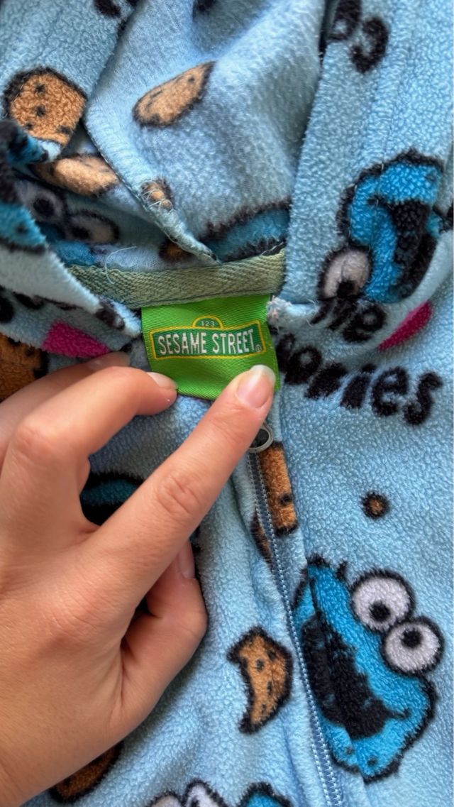 Pijama Entero unisex Cookie Monster - M