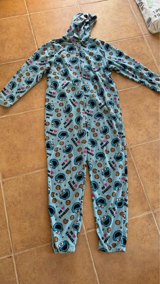 Pijama Entero unisex Cookie Monster - M