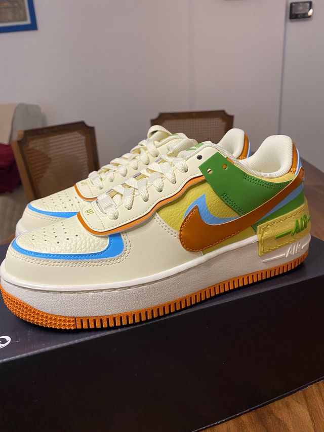 Nike Air Force 1 Shadow Beige Multicolor