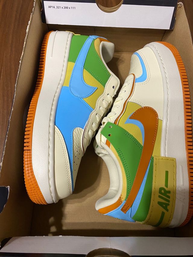 Nike Air Force 1 Shadow Beige Multicolor