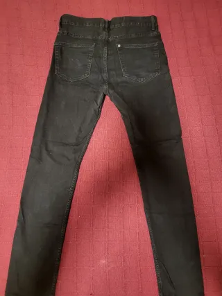Pantalón H&M Slim Fit Negro Hombre