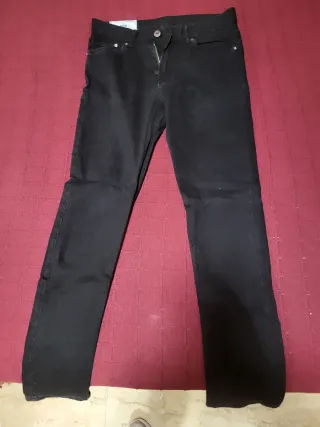 Pantalón H&M Slim Fit Negro Hombre