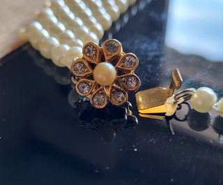 Gargantilla Babero de perlas