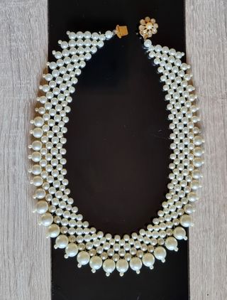 Gargantilla Babero de perlas