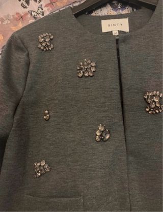 Chaqueta Vintage Joyas Gris