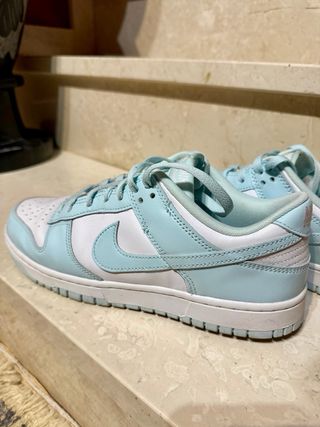 Nike Dunk Low Azul y Blanco Usadas