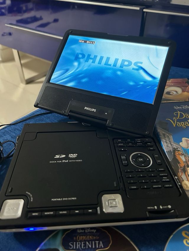 Reproductor DVD Portátil Philips DCP850 +7dvd