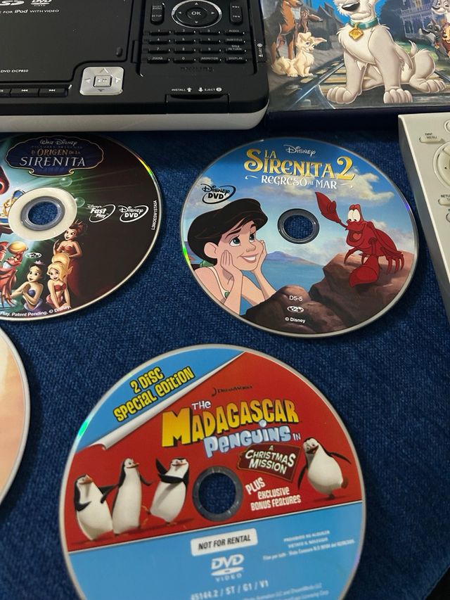 Reproductor DVD Portátil Philips DCP850 +7dvd