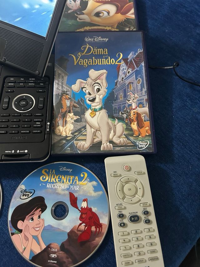 Reproductor DVD Portátil Philips DCP850 +7dvd