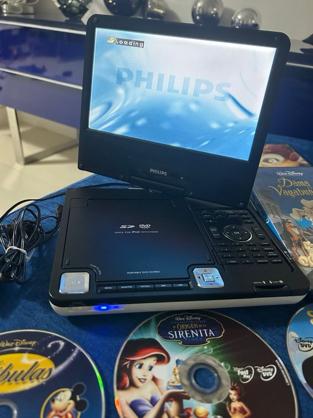 Reproductor DVD Portátil Philips DCP850 +7dvd