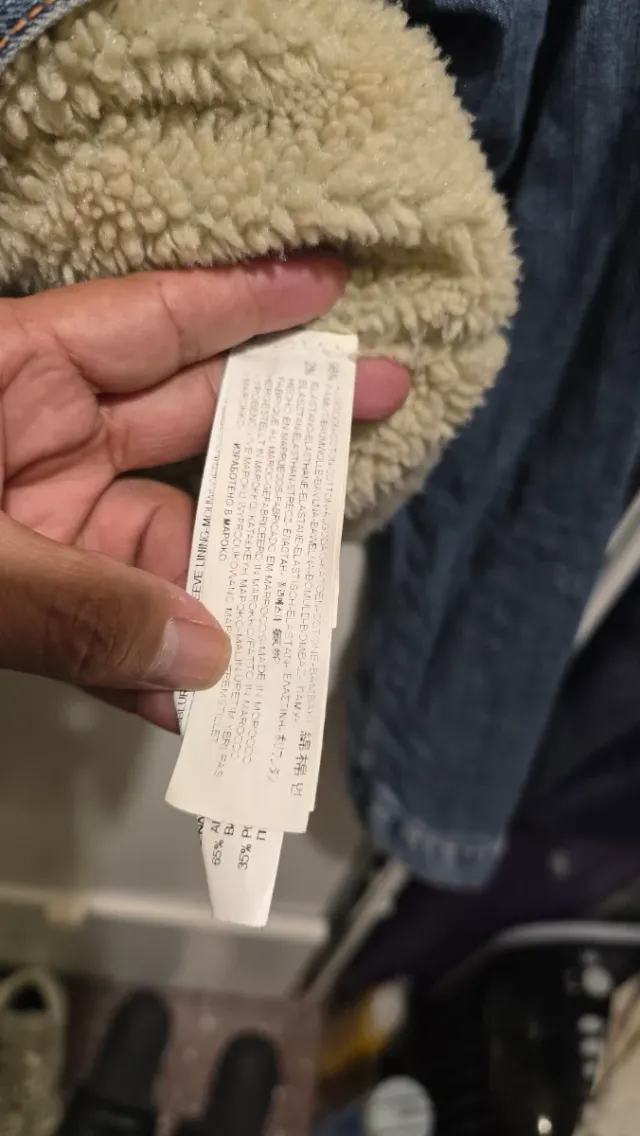 Chaqueta vaquera Zara hombre forro polar Talla M