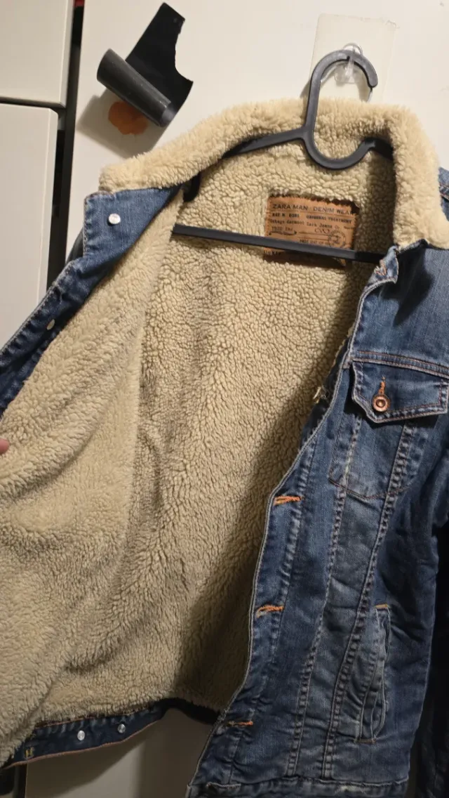 Chaqueta vaquera Zara hombre forro polar Talla M