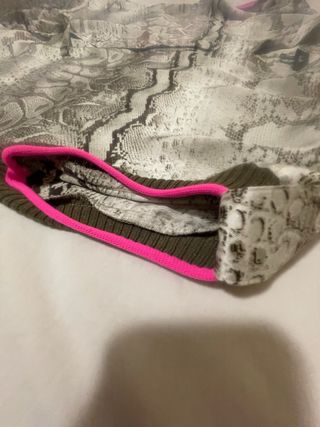 Vestido de raso estampado