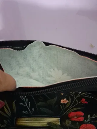 Funda de libros con flores