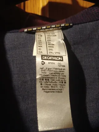 Camisa de cuadros azul y granate