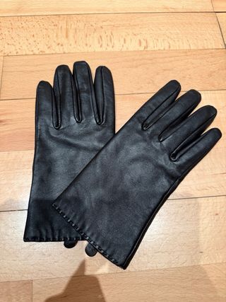 Guantes de piel chocolate