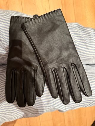 Guantes de piel chocolate