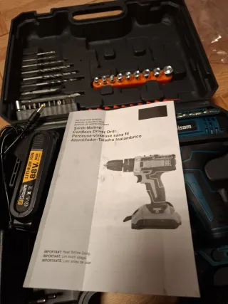 Taladro Atornillador Batería 88V + Accesorios