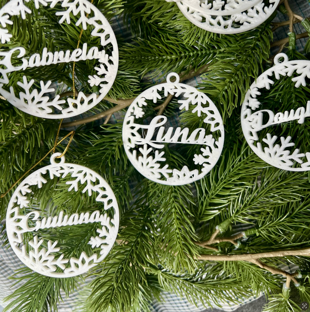 Adorno Navideño Personalizado Nombre
