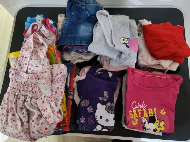 Lote de Roupa de Verão para Menina Tamanho 2-3 Anos