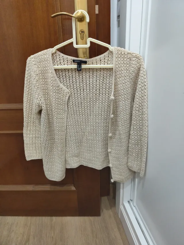 Chaqueta Mango Beige Talla S