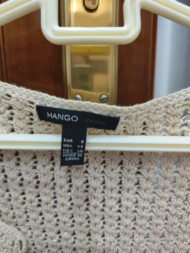 Chaqueta Mango Beige Talla S