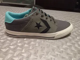 Zapatillas Converse grises y turquesa Talla 38
