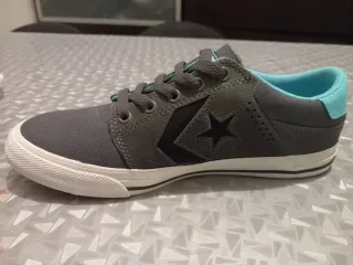 Zapatillas Converse grises y turquesa Talla 38