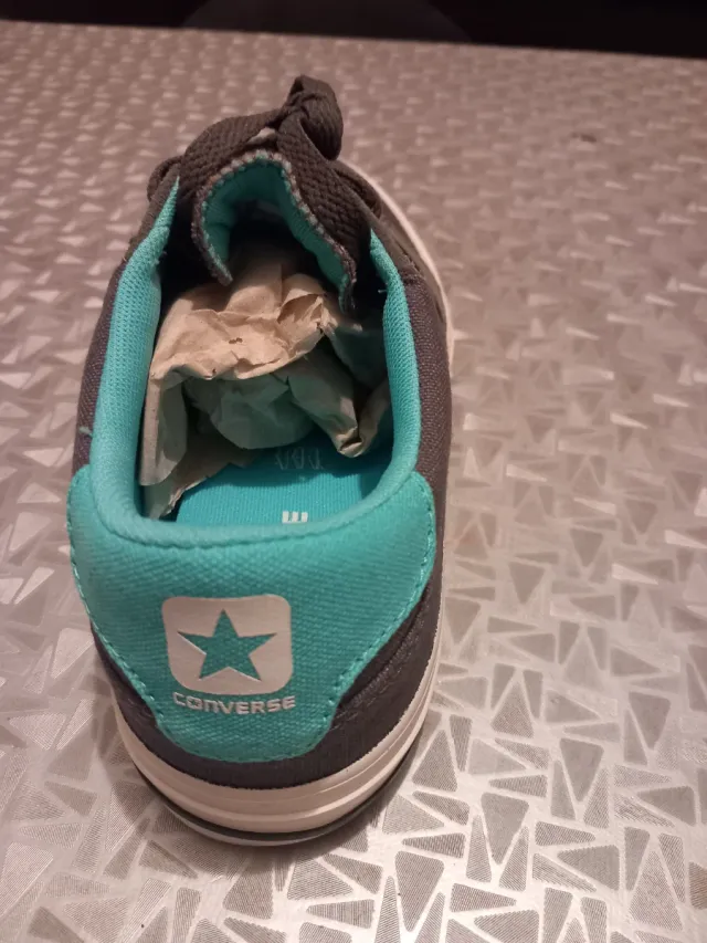 Zapatillas Converse grises y turquesa Talla 38