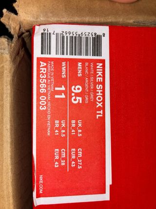 Nike Shox Argento e Bianco