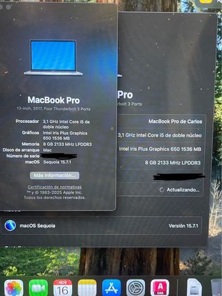 MacBook Pro 13 2017 Touch Bar Plata