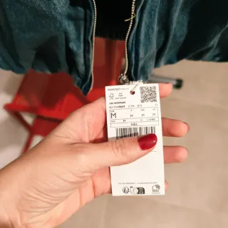 Bomber vaquera acolchada Mango