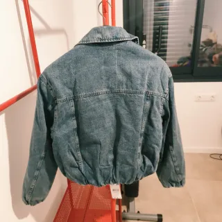 Bomber vaquera acolchada Mango