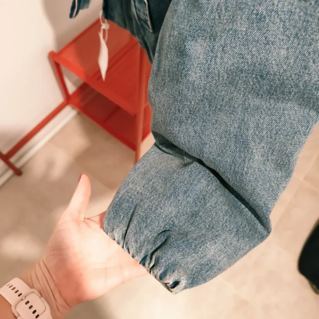 Bomber vaquera acolchada Mango