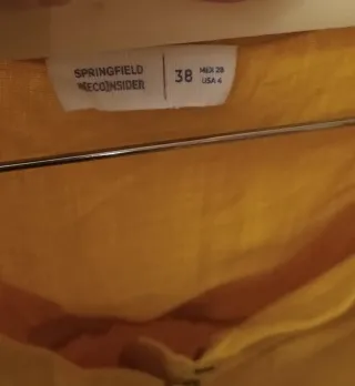 Vestido mostaza Springfield talla 38