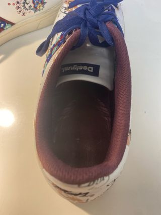 Botines blancos y multicolor