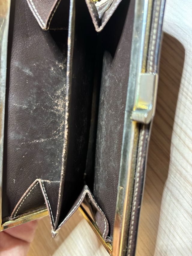 Cartera Loewe Piel Marrón y Negra
