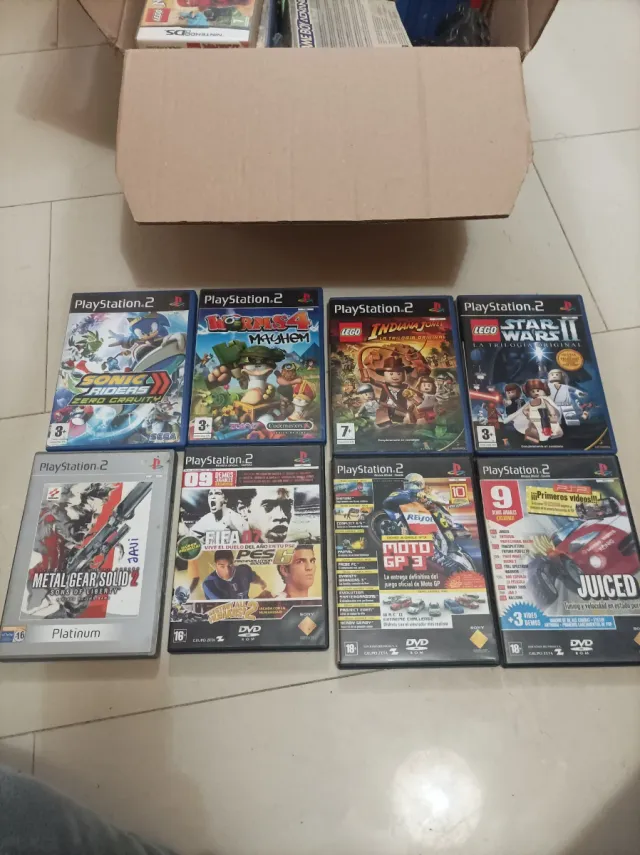 Lote 55 giochi PlayStation 2, 3 giochi Nintendo DS