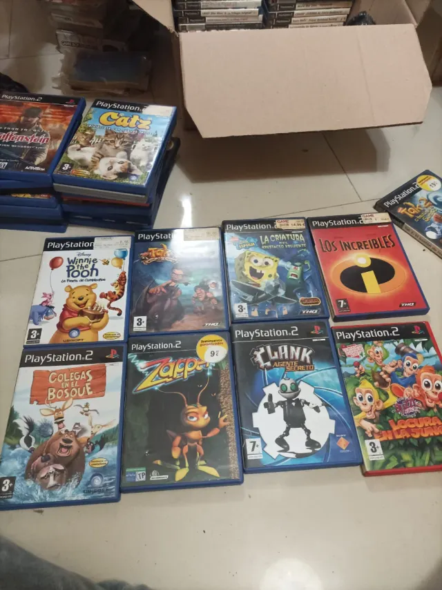 Lote 55 giochi PlayStation 2, 3 giochi Nintendo DS