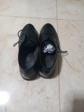 Zapatos piel de vestir negros mujer